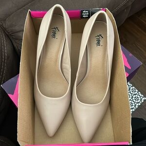 Nude 3 in wide heel